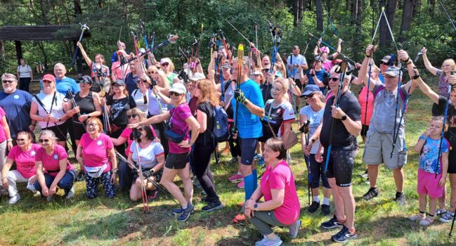 Wspieramy nasze KGW Zakątek Talentów. Marsz Nordic Walking